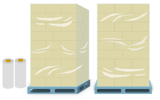 荷崩れ防止接着剤 FASTFIX 使用前